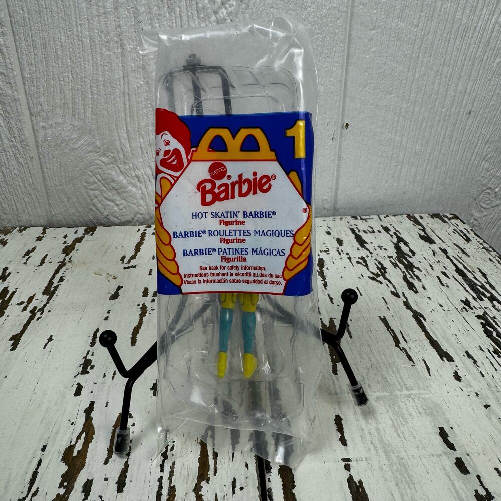 Vintage 1994 McDonald’s Happy Meal Barbie Toy #1 Hot Skatin' Barbie Figure NIP